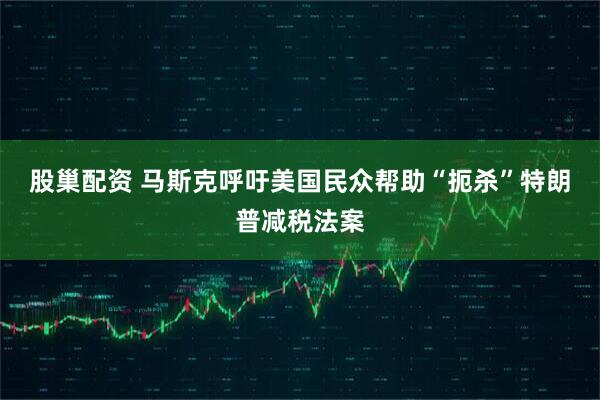 股巢配资 马斯克呼吁美国民众帮助“扼杀”特朗普减税法案