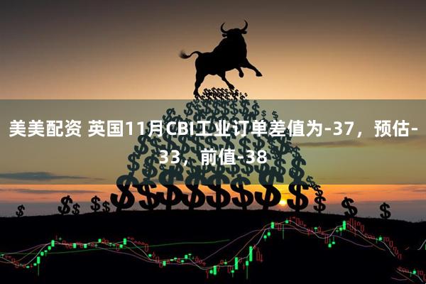 美美配资 英国11月CBI工业订单差值为-37，预估-33，前值-38